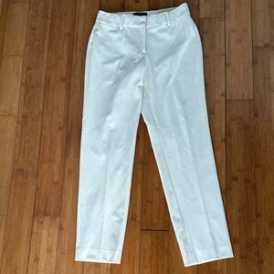 NWT Ann Taylor Curvy Fit Trouser Leg Pant 2P Bone White — Tailored & Elegant